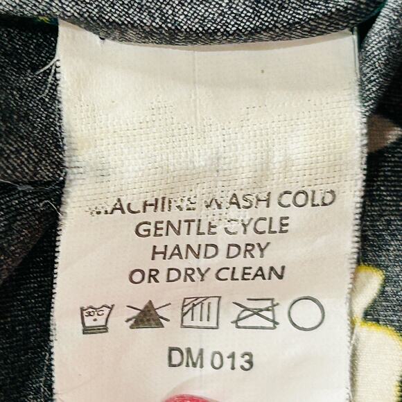 Kim + Ono Kimono Silky Maxi Robe Womens Floral Exotic Peacock Leisure Loungewear - Picture 16 of 16